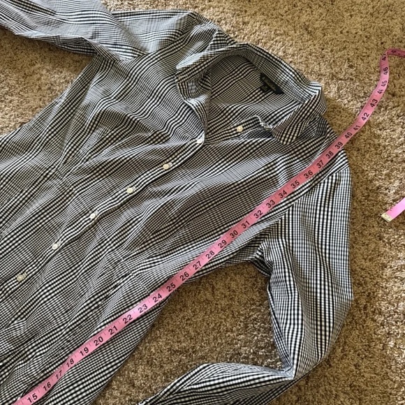 Brooks Brothers Black/White Plaid Button Front Shirt Dress
 size 12 - Picture 9 of 12